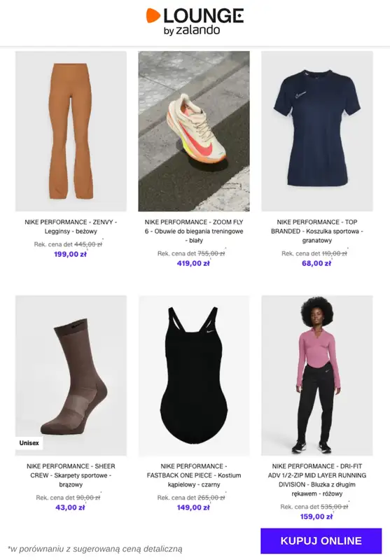 Lounge by Zalando - gazetka promocyjna Specjalne okazje:  Nike Performance od piątku 28.11 do wtorku 02.12 - strona 5