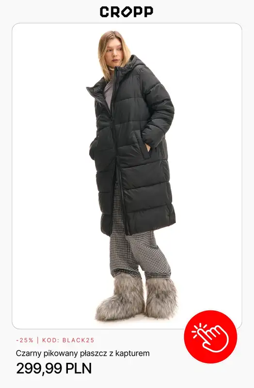 Cropp - gazetka promocyjna BLACK DROP -25% na wszystko przy zakupie 2 produktów od piątku 28.11 do niedzieli 30.11 - strona 9