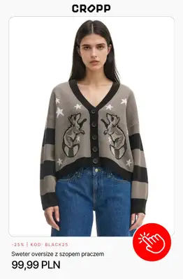 Cropp - gazetka promocyjna BLACK DROP -25% na wszystko przy zakupie 2 produktów od piątku 28.11 do niedzieli 30.11 - strona 8