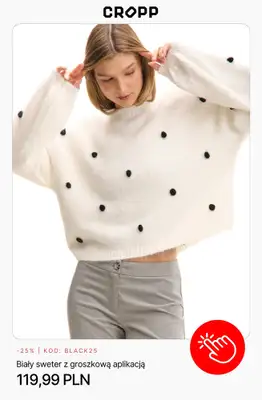 Cropp - gazetka promocyjna BLACK DROP -25% na wszystko przy zakupie 2 produktów od piątku 28.11 do niedzieli 30.11 - strona 2