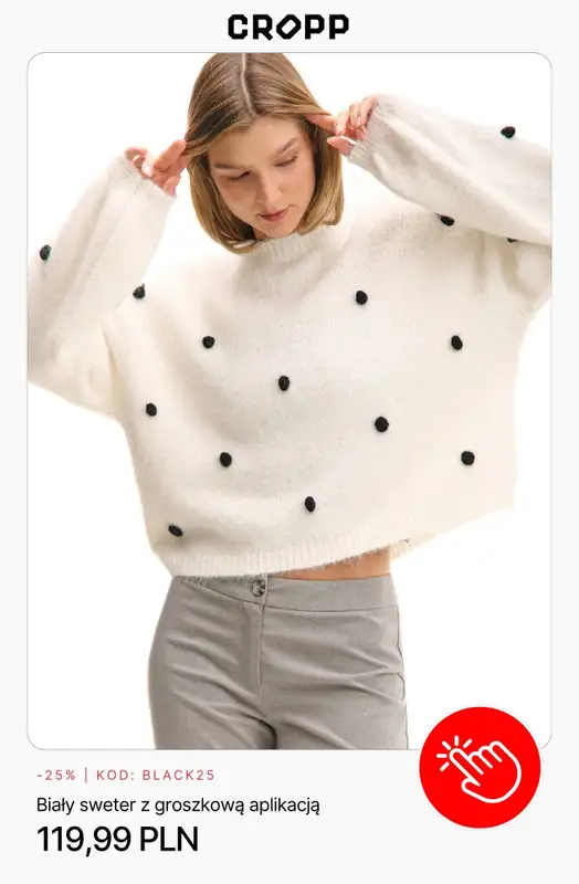 Cropp - gazetka promocyjna BLACK DROP -25% na wszystko przy zakupie 2 produktów od piątku 28.11 do niedzieli 30.11 - strona 2