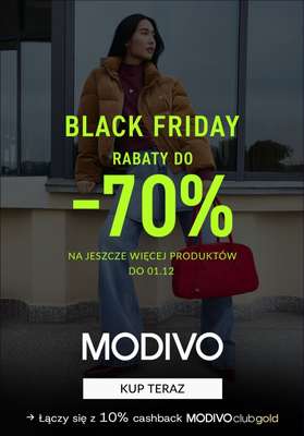 BLACK FRIDAY - gazetka promocyjna Modivo | Rabaty do -70%  Black Week od piątku 28.11 do poniedziałku 01.12