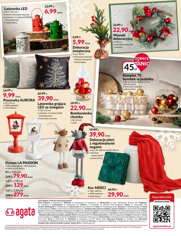 Salony Agata - gazetka promocyjna Gazetka od poniedziałku 01.12 do niedzieli 21.12 - strona 12