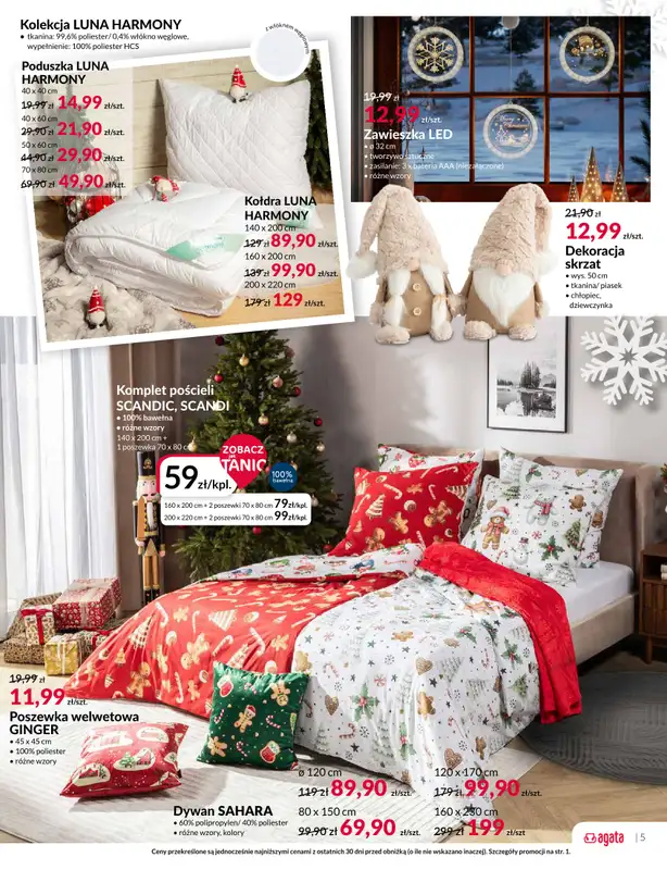 Salony Agata - gazetka promocyjna Gazetka od poniedziałku 01.12 do niedzieli 21.12 - strona 5