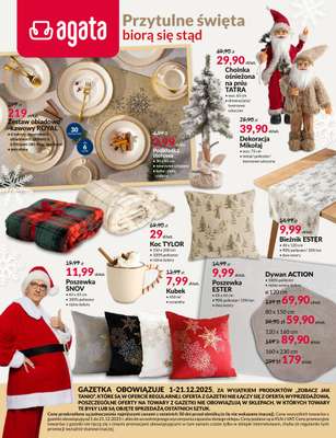 Salony Agata - gazetka promocyjna Gazetka od poniedziałku 01.12 do niedzieli 21.12