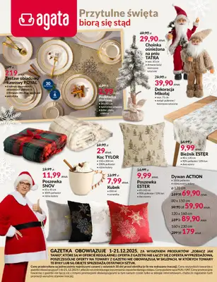 Salony Agata - gazetka promocyjna Gazetka od poniedziałku 01.12 do niedzieli 21.12