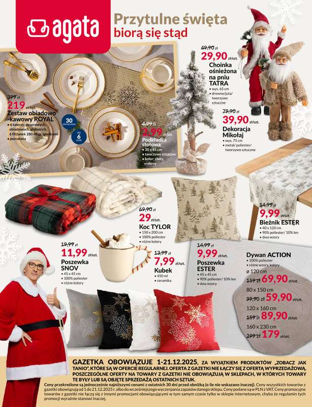 Salony Agata - gazetka promocyjna Gazetka od poniedziałku 01.12 do niedzieli 21.12