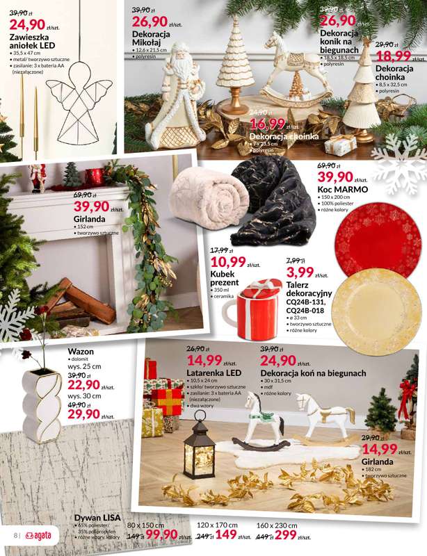 Salony Agata - gazetka promocyjna Gazetka od poniedziałku 01.12 do niedzieli 21.12 - strona 8