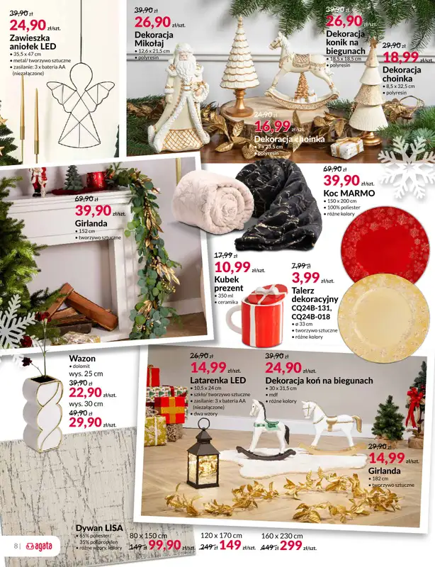 Salony Agata - gazetka promocyjna Gazetka od poniedziałku 01.12 do niedzieli 21.12 - strona 8
