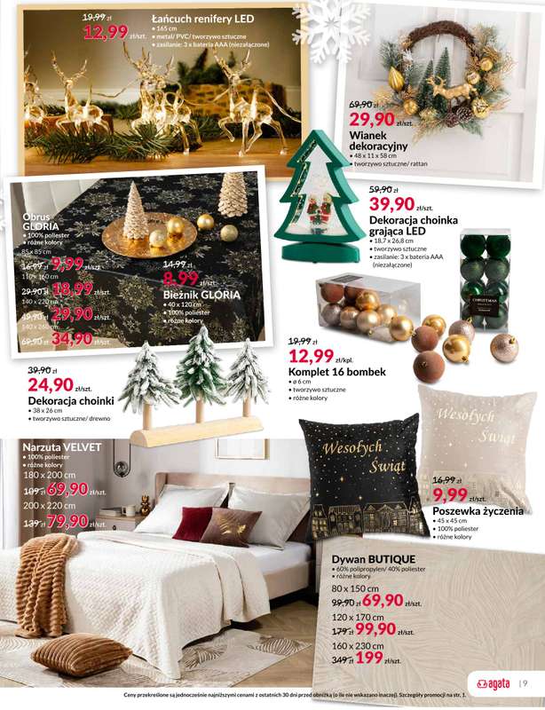 Salony Agata - gazetka promocyjna Gazetka od poniedziałku 01.12 do niedzieli 21.12 - strona 9