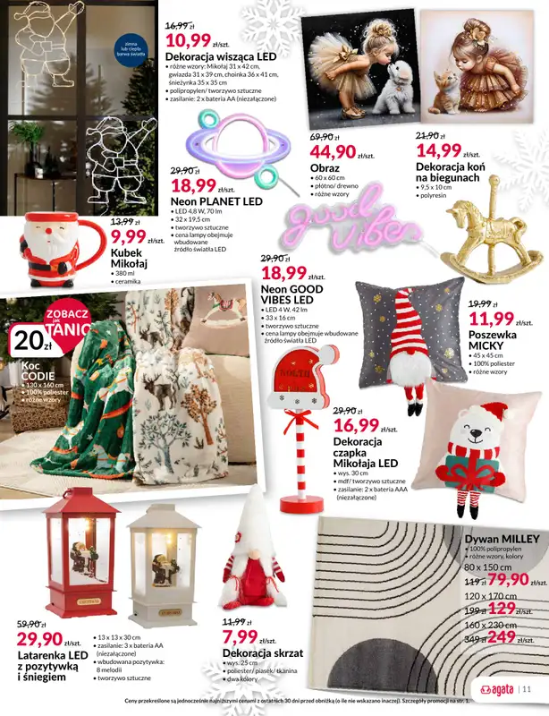 Salony Agata - gazetka promocyjna Gazetka od poniedziałku 01.12 do niedzieli 21.12 - strona 11