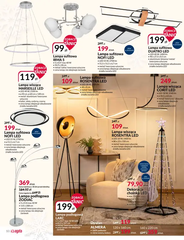 Salony Agata - gazetka promocyjna Gazetka od poniedziałku 01.12 do niedzieli 21.12 - strona 10