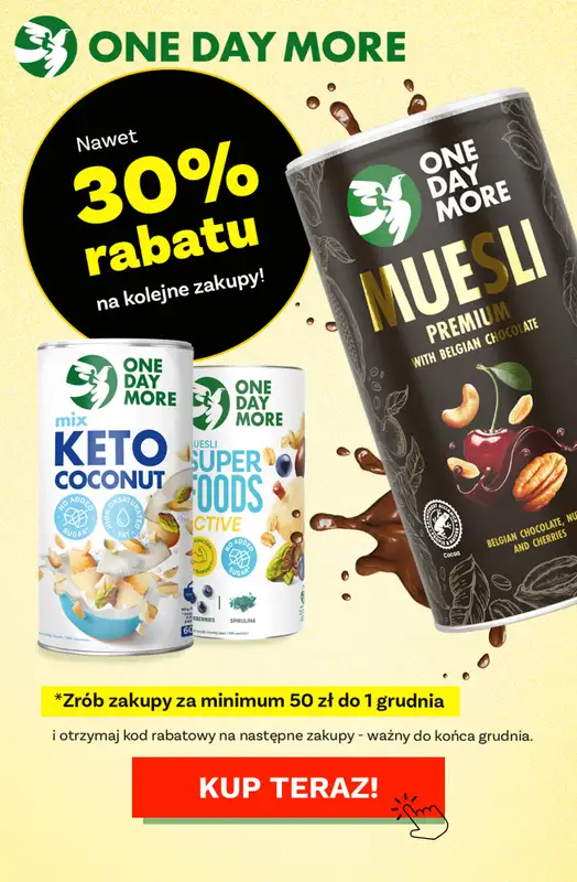 One Day More - gazetka promocyjna Rabaty na kolejne zakupy od piątku 28.11 do niedzieli 30.11