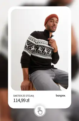 bonprix - gazetka promocyjna Świąteczne swetry dla Niej i dla Niego od soboty 29.11 do piątku 05.12 - strona 14