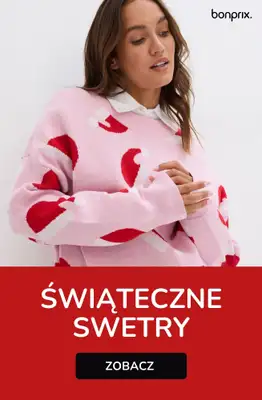 bonprix - gazetka promocyjna Świąteczne swetry dla Niej i dla Niego od soboty 29.11 do piątku 05.12