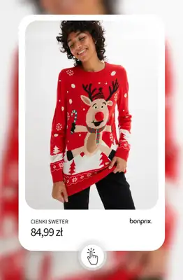 bonprix - gazetka promocyjna Świąteczne swetry dla Niej i dla Niego od soboty 29.11 do piątku 05.12 - strona 2