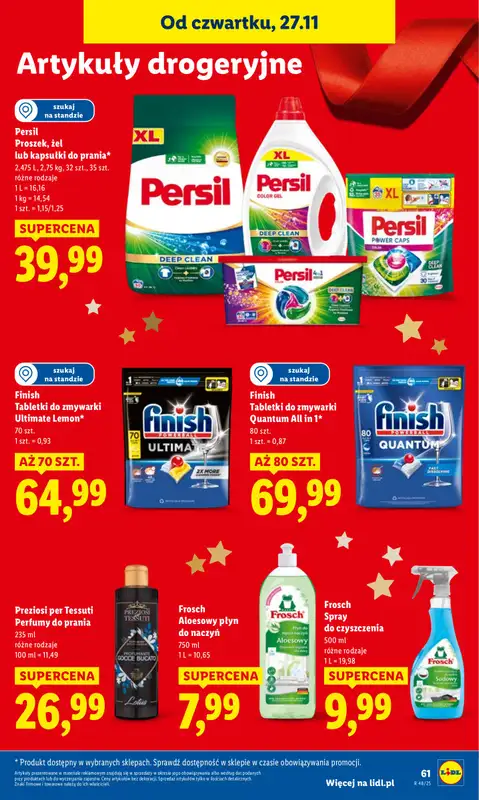 Lidl - gazetka promocyjna Oferta od czwartku od czwartku 27.11 do soboty 29.11 - strona 61