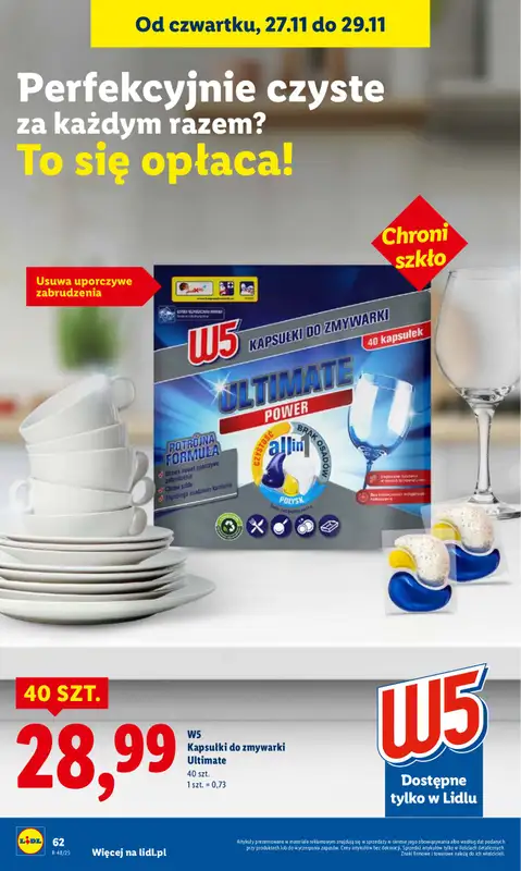 Lidl - gazetka promocyjna Oferta od czwartku od czwartku 27.11 do soboty 29.11 - strona 62
