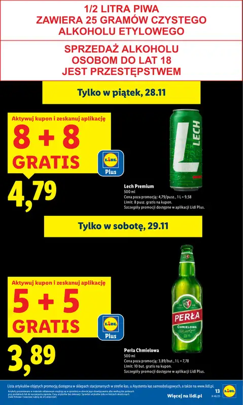 Lidl - gazetka promocyjna Oferta od czwartku od czwartku 27.11 do soboty 29.11 - strona 13