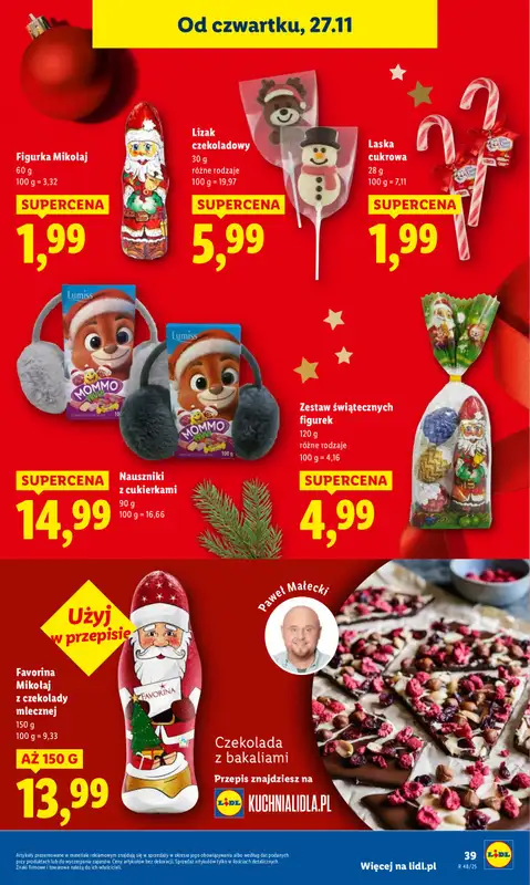 Lidl - gazetka promocyjna Oferta od czwartku od czwartku 27.11 do soboty 29.11 - strona 39