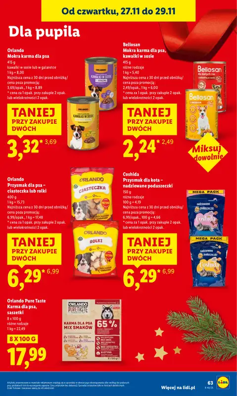 Lidl - gazetka promocyjna Oferta od czwartku od czwartku 27.11 do soboty 29.11 - strona 63