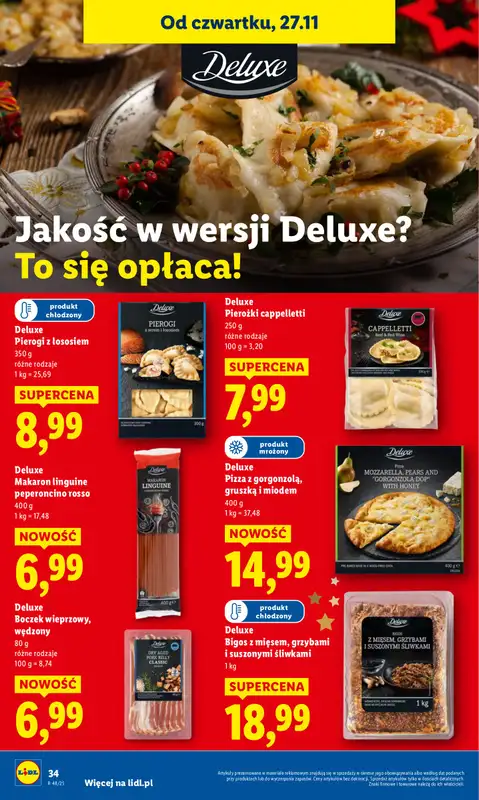 Lidl - gazetka promocyjna Oferta od czwartku od czwartku 27.11 do soboty 29.11 - strona 34