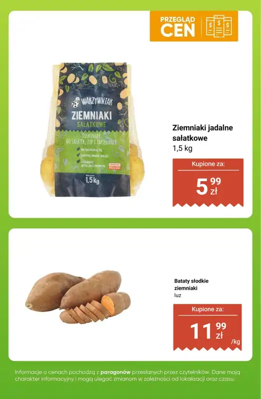 Biedronka - gazetka promocyjna Owoce i warzywa - przegląd cen od poniedziałku 01.12 do soboty 06.12 - strona 7