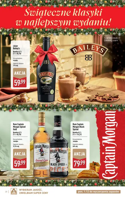 Aldi - gazetka promocyjna Świat alkoholi w Aldi od poniedziałku 01.12 do soboty 03.01 - strona 28