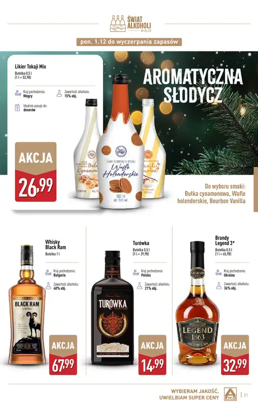 Aldi - gazetka promocyjna Świat alkoholi w Aldi od poniedziałku 01.12 do soboty 03.01 - strona 21