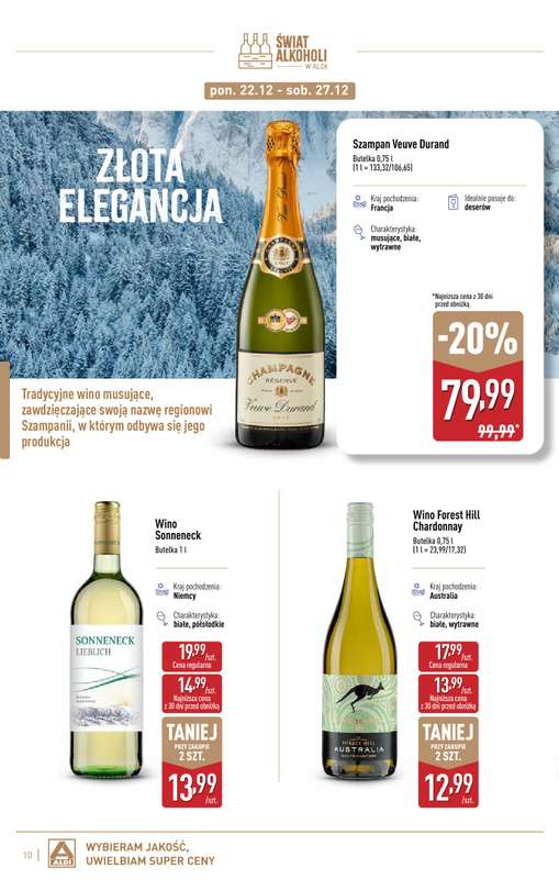 Aldi - gazetka promocyjna Świat alkoholi w Aldi od poniedziałku 01.12 do soboty 03.01 - strona 10