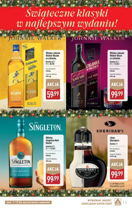 Aldi - gazetka promocyjna Świat alkoholi w Aldi od poniedziałku 01.12 do soboty 03.01 - strona 29