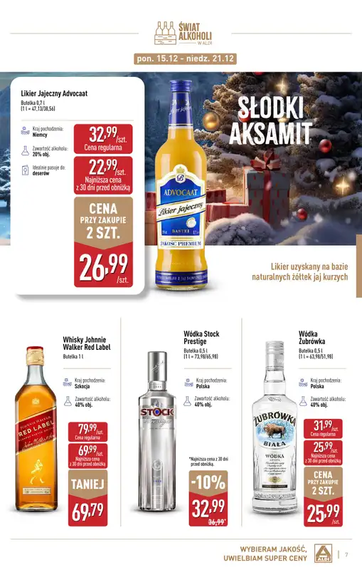 Aldi - gazetka promocyjna Świat alkoholi w Aldi od poniedziałku 01.12 do soboty 03.01 - strona 7