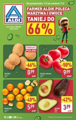 Aldi - gazetka promocyjna Farmer Aldik poleca! od poniedziałku 01.12 do niedzieli 07.12
