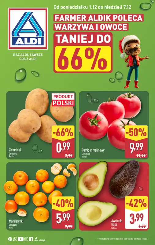 Aldi - gazetka promocyjna Farmer Aldik poleca!  