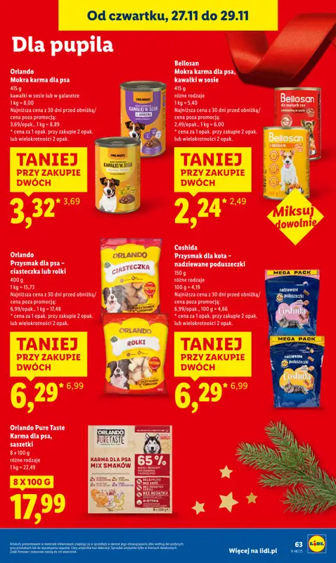 Lidl - gazetka promocyjna Oferta od czwartku od czwartku 27.11 do soboty 29.11 - strona 63