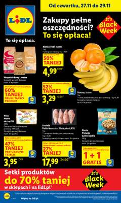 Lidl - gazetka promocyjna Oferta od czwartku od czwartku 27.11 do soboty 29.11