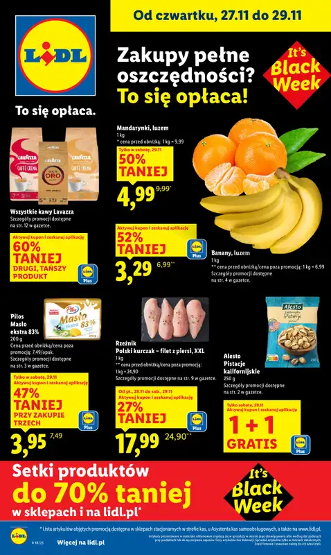 Lidl - gazetka promocyjna Oferta od czwartku od czwartku 27.11 do soboty 29.11