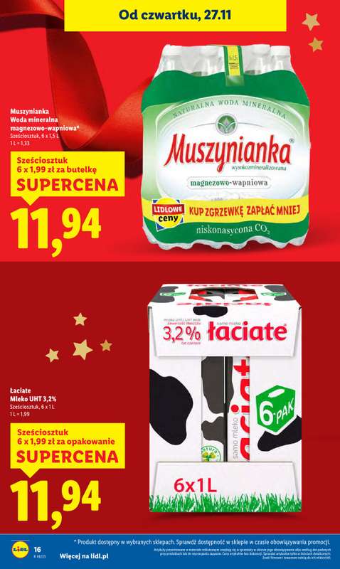 Lidl - gazetka promocyjna Oferta od czwartku od czwartku 27.11 do soboty 29.11 - strona 16