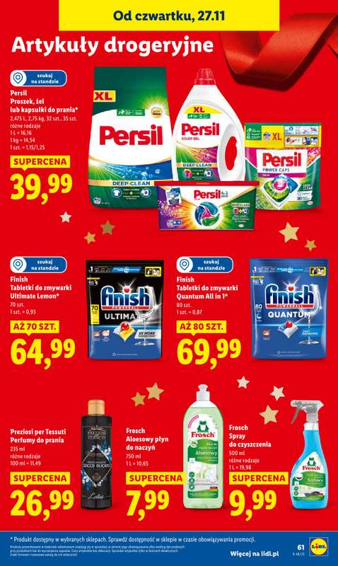 Lidl - gazetka promocyjna Oferta od czwartku od czwartku 27.11 do soboty 29.11 - strona 61