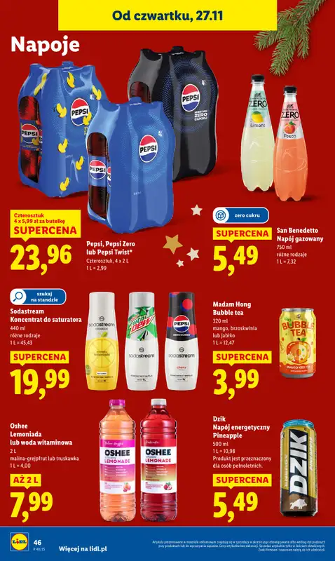 Lidl - gazetka promocyjna Oferta od czwartku od czwartku 27.11 do soboty 29.11 - strona 46