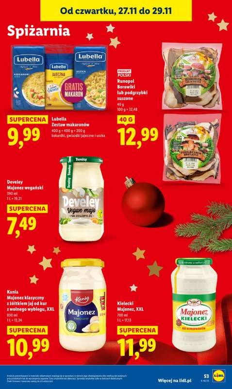 Lidl - gazetka promocyjna Oferta od czwartku od czwartku 27.11 do soboty 29.11 - strona 53