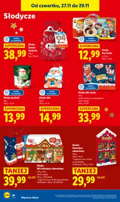 Lidl - gazetka promocyjna Oferta od czwartku od czwartku 27.11 do soboty 29.11 - strona 40