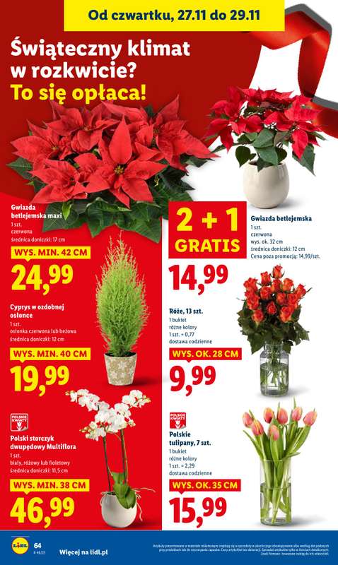 Lidl - gazetka promocyjna Oferta od czwartku od czwartku 27.11 do soboty 29.11 - strona 64