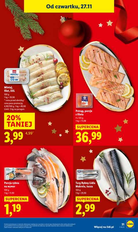 Lidl - gazetka promocyjna Oferta od czwartku od czwartku 27.11 do soboty 29.11 - strona 31