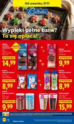 Lidl - gazetka promocyjna Oferta od czwartku od czwartku 27.11 do soboty 29.11 - strona 54