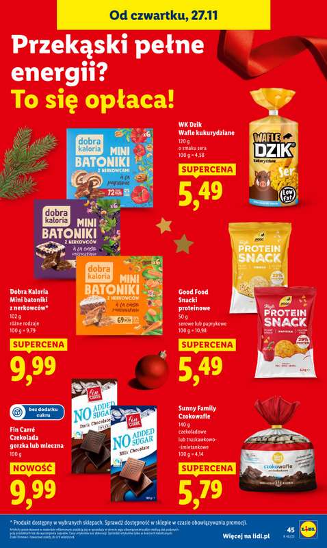 Lidl - gazetka promocyjna Oferta od czwartku od czwartku 27.11 do soboty 29.11 - strona 45