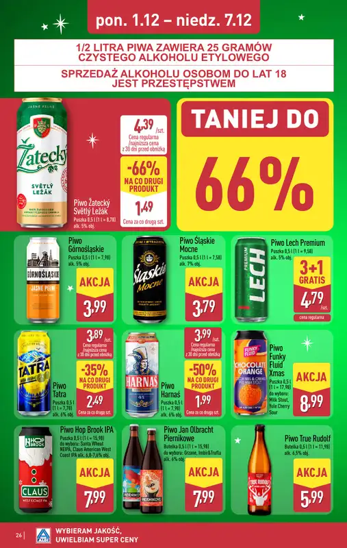 Aldi - gazetka promocyjna Pełny katalog! od poniedziałku 01.12 do niedzieli 07.12 - strona 26