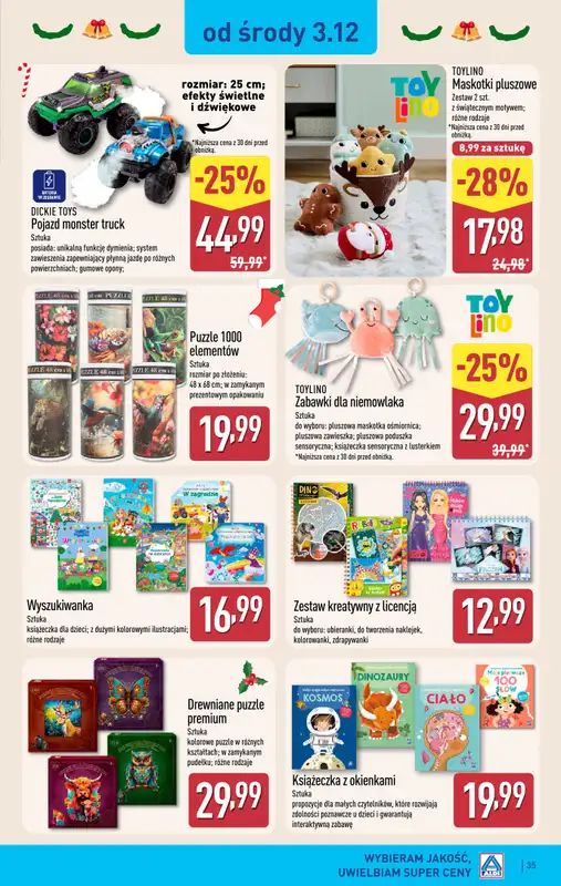 Aldi - gazetka promocyjna Pełny katalog! od poniedziałku 01.12 do niedzieli 07.12 - strona 35