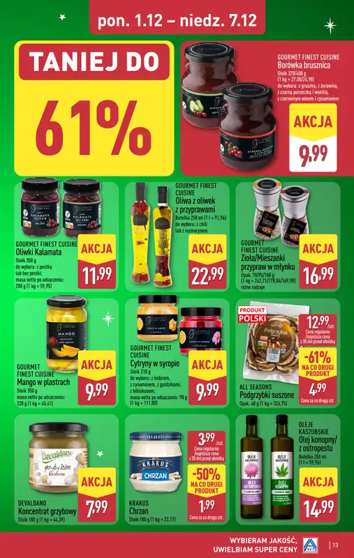 Aldi - gazetka promocyjna Pełny katalog! od poniedziałku 01.12 do niedzieli 07.12 - strona 13