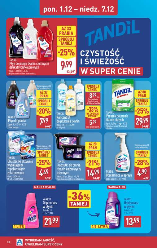 Aldi - gazetka promocyjna Pełny katalog! od poniedziałku 01.12 do niedzieli 07.12 - strona 28